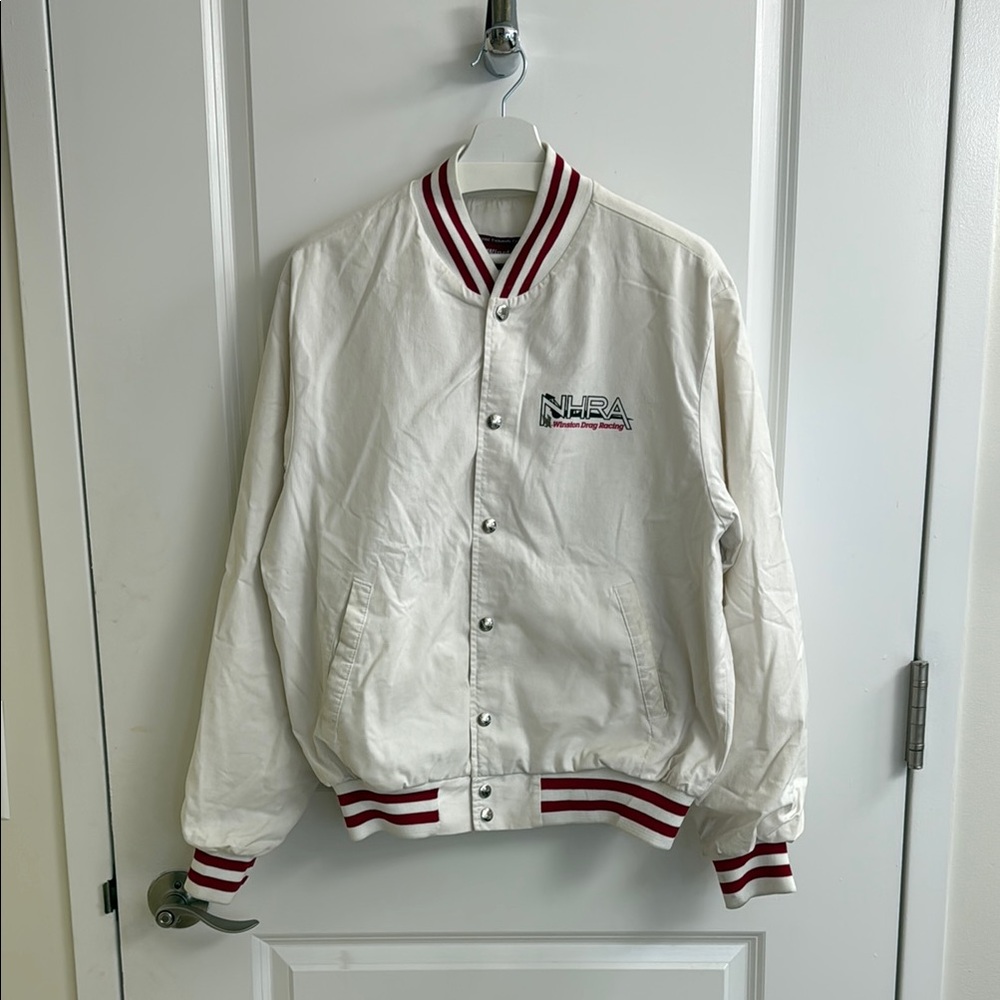 Vintage Winston Drag Racing Varsity Jacket